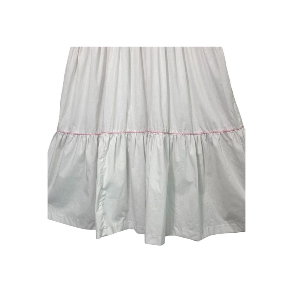 Vintage Young Edwardian Prairie Dress Cottagecore Boho Maxi White Size 11 = S-XS - Picture 6 of 10